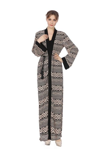 ethnic clothing national style printed robe cardigan contrast geometry print loose abaya turkey dubai muslim fashion, Red
ethnic clothing national style printed robe cardigan contrast geometry print loose abaya turkey dubai muslim fashion, Red