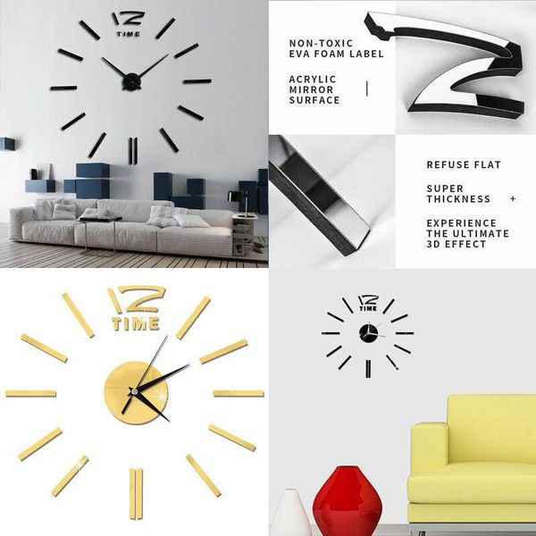 wall clocks 3d mirror luxury modern diy large clock acrylic surface sticker non-toxic home office decor super thickness ornament
wall clocks 3d mirror luxury modern diy large clock acrylic surface sticker non-toxic home office decor super thickness ornament