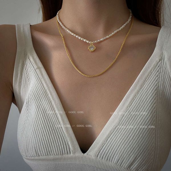 south korea east gate fashion simple irregular pearl necklace personality zircon clover cold wind net red necklace, Black
south korea east gate fashion simple irregular pearl necklace personality zircon clover cold wind net red necklace, Black