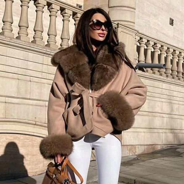 women's fur & faux women natural wool blends coat with hood thick warm cashmere coats outwear woman winter luxury overcoats 2021, Black
women's fur & faux women natural wool blends coat with hood thick warm cashmere coats outwear woman winter luxury overcoats 2021, Black