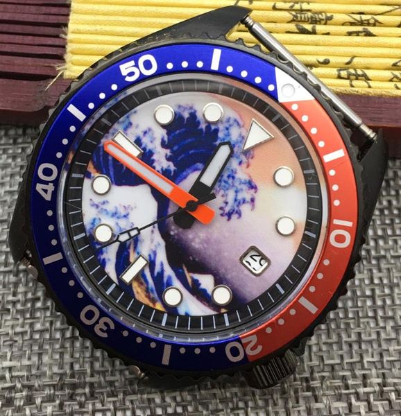 wristwatches 42mm kanagawa surf dial luminous sk007 japanese movement nh35 watch mechanical automatic men's coke bezel, Slivery;brown
wristwatches 42mm kanagawa surf dial luminous sk007 japanese movement nh35 watch mechanical automatic men's coke bezel, Slivery;brown