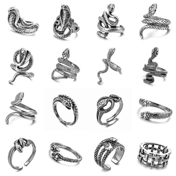 cluster rings retro punk snake ring for men women girls boys fashion personality opening adjustable anamal evil eyes halloween gift, Golden;silver
cluster rings retro punk snake ring for men women girls boys fashion personality opening adjustable anamal evil eyes halloween gift, Golden;silver