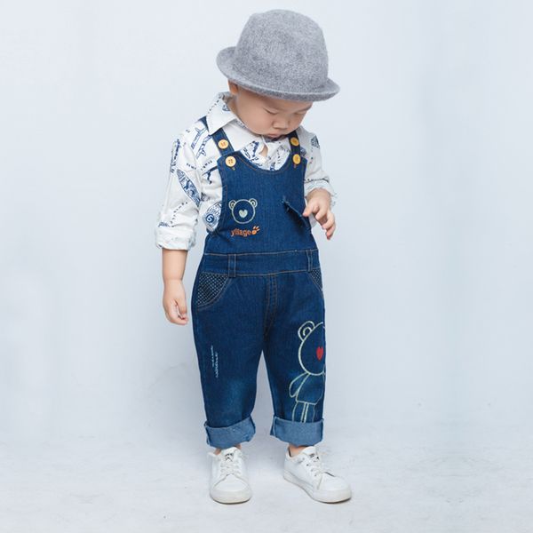 1-3y boys jeans overalls baby cartoon dungarees toddler long pants kids boy denim jumpsuit clothes clothing trousers, Blue
1-3y boys jeans overalls baby cartoon dungarees toddler long pants kids boy denim jumpsuit clothes clothing trousers, Blue