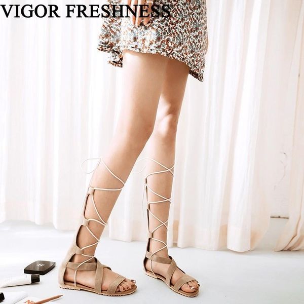 boots vigor freshness women sandals summer flat heels cross-tied woman shoes gladiator big sizes 49 50 my104, Black
boots vigor freshness women sandals summer flat heels cross-tied woman shoes gladiator big sizes 49 50 my104, Black