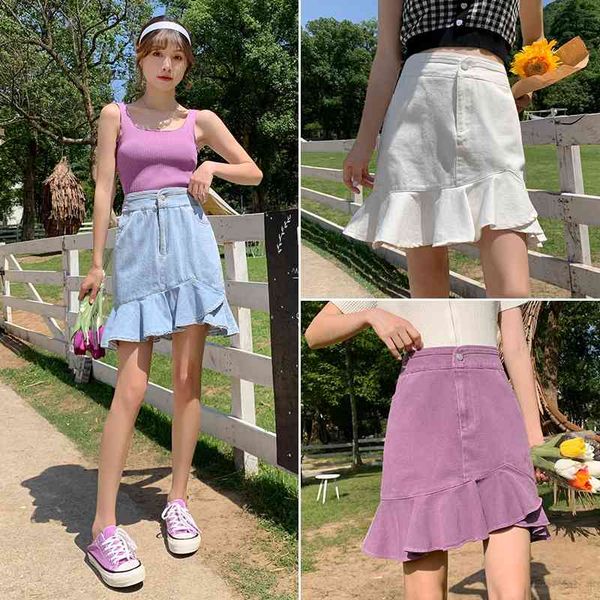 skirts purple blue or white denim mermaid skirt mini high waist jean for ladies summer pockets jeans womens nke5, Black
skirts purple blue or white denim mermaid skirt mini high waist jean for ladies summer pockets jeans womens nke5, Black