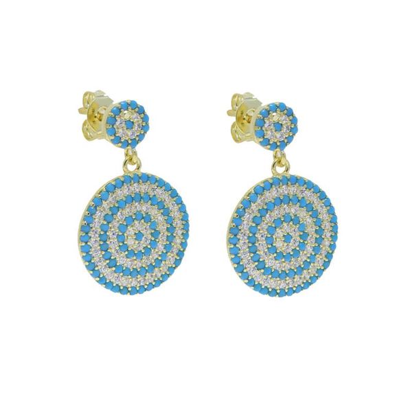 wholesale micro pave turquoises stone dangle round charm earring for women fashion trendy elegant drop earrings wedding & chandelier, Silver
wholesale micro pave turquoises stone dangle round charm earring for women fashion trendy elegant drop earrings wedding & chandelier, Silver
