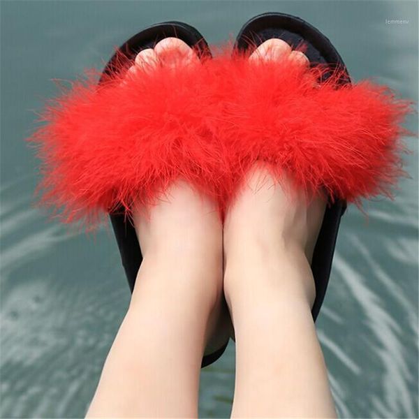 women fur soft slippers furry slide ostrich feather home fashion flip flops beach sandals summer flats shoes1, Black
women fur soft slippers furry slide ostrich feather home fashion flip flops beach sandals summer flats shoes1, Black