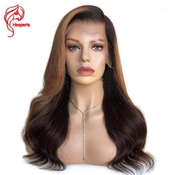 hesperis ombre human hair wigs natural wave brazilian remy 13x4 lace front pre plucked #30 highlight1, Black;brown
hesperis ombre human hair wigs natural wave brazilian remy 13x4 lace front pre plucked #30 highlight1, Black;brown