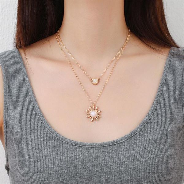 pendant necklaces fashion multi-layer sun necklace womans temperament elegant neck chain vintage gold silver colour jewelry
pendant necklaces fashion multi-layer sun necklace womans temperament elegant neck chain vintage gold silver colour jewelry