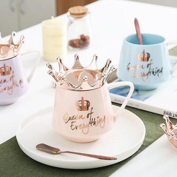 mugs creative crown ceramic mug nordic style pink cute milk coffee with spoon lids tea cup 300ml water gift
mugs creative crown ceramic mug nordic style pink cute milk coffee with spoon lids tea cup 300ml water gift