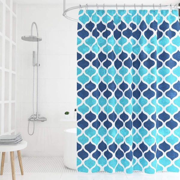 geometric printed shower curtain,waterproof shower curtain,navy/lake blue, 72w72l
geometric printed shower curtain,waterproof shower curtain,navy/lake blue, 72w72l