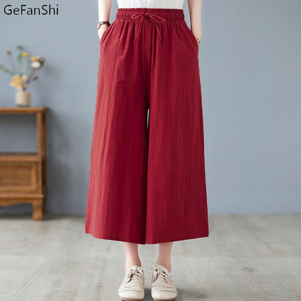 women's pants & capris 2021 women summer casual wide leg elastic waist fashion ladies elegant streetwear loose 3xl 4xl, Black;white
women's pants & capris 2021 women summer casual wide leg elastic waist fashion ladies elegant streetwear loose 3xl 4xl, Black;white