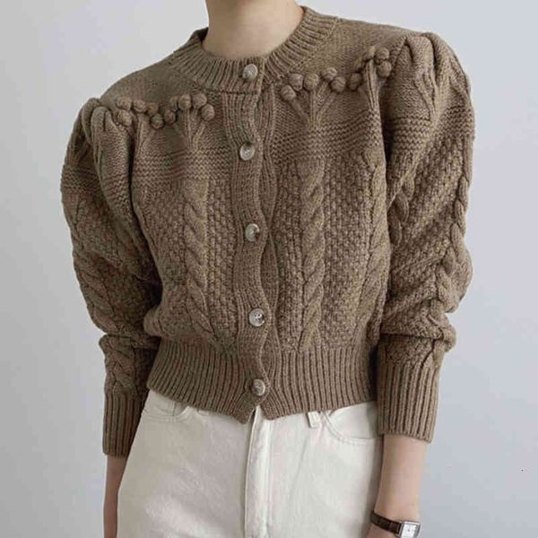 women's knits & tees zawfl - autumn and winter fashion knitted sweater, korean 3d twist ball sleeve, round neck 2021, White
women's knits & tees zawfl - autumn and winter fashion knitted sweater, korean 3d twist ball sleeve, round neck 2021, White