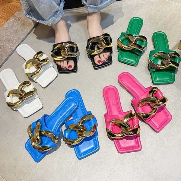 slippers square sandals and women's summer 2021 metal buckle casual flat-bottom port style beach flip flop, Black
slippers square sandals and women's summer 2021 metal buckle casual flat-bottom port style beach flip flop, Black