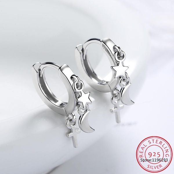 hoop & huggie cute 925 sterling silver small loops hoops earrings for women star moon ear wedding party jewelry kids girls aros aretes, Golden;silver
hoop & huggie cute 925 sterling silver small loops hoops earrings for women star moon ear wedding party jewelry kids girls aros aretes, Golden;silver