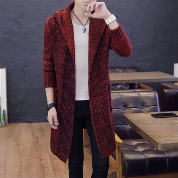mens cardigan knitting sweaters coats fashion trend long sleeve hooded mid-length outerwear designer spring male casual slim knitted sweater, White;black
mens cardigan knitting sweaters coats fashion trend long sleeve hooded mid-length outerwear designer spring male casual slim knitted sweater, White;black