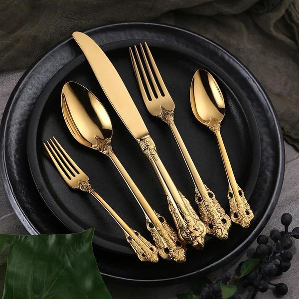 dinnerware sets 30pcs gold cutlery 18/10 stainless steel knife fork teaspoons western kitchen accessories
dinnerware sets 30pcs gold cutlery 18/10 stainless steel knife fork teaspoons western kitchen accessories