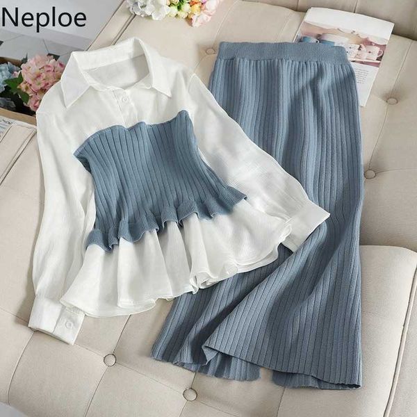 neploe fashion sets knit sweater pencil split skirt outfits for women elegant ladies two pieces suits korean women clothes 210708, White
neploe fashion sets knit sweater pencil split skirt outfits for women elegant ladies two pieces suits korean women clothes 210708, White