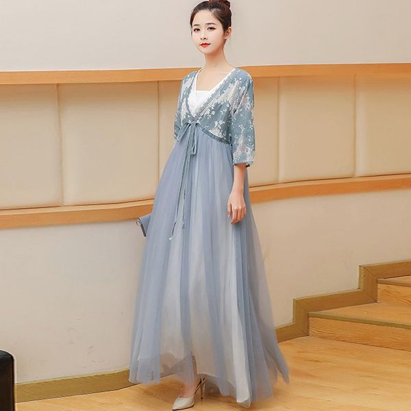 ethnic clothing national kimono style v-neck female performance stage costume ladies improved vintage hanbok asian elegant gown, Red
ethnic clothing national kimono style v-neck female performance stage costume ladies improved vintage hanbok asian elegant gown, Red