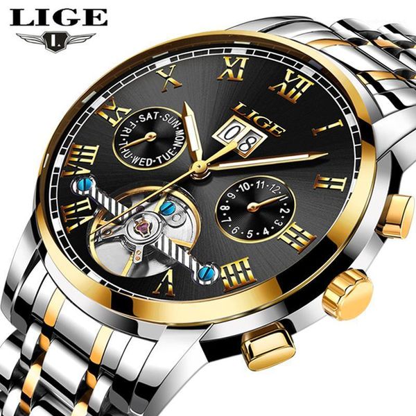 watches men lige men's sports waterproof mechanical watch man full steel military automatic wristwatch relojes wristwatches, Slivery;brown
watches men lige men's sports waterproof mechanical watch man full steel military automatic wristwatch relojes wristwatches, Slivery;brown