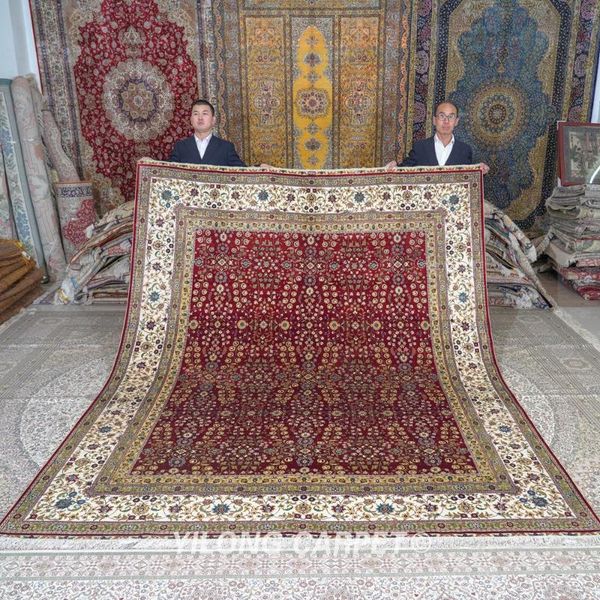 carpets 8'x10' hand made turkish silk rug antique red handknotted carpet (tj241a)
carpets 8'x10' hand made turkish silk rug antique red handknotted carpet (tj241a)