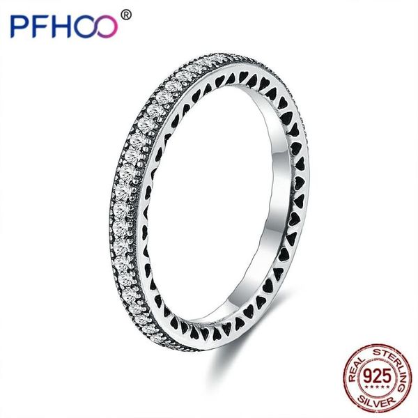 cluster rings pfhoo authentic 925 sterling silver hearts for women clear cz stackable vintage luxury fine jewelry gift engagement ring, Golden;silver
cluster rings pfhoo authentic 925 sterling silver hearts for women clear cz stackable vintage luxury fine jewelry gift engagement ring, Golden;silver