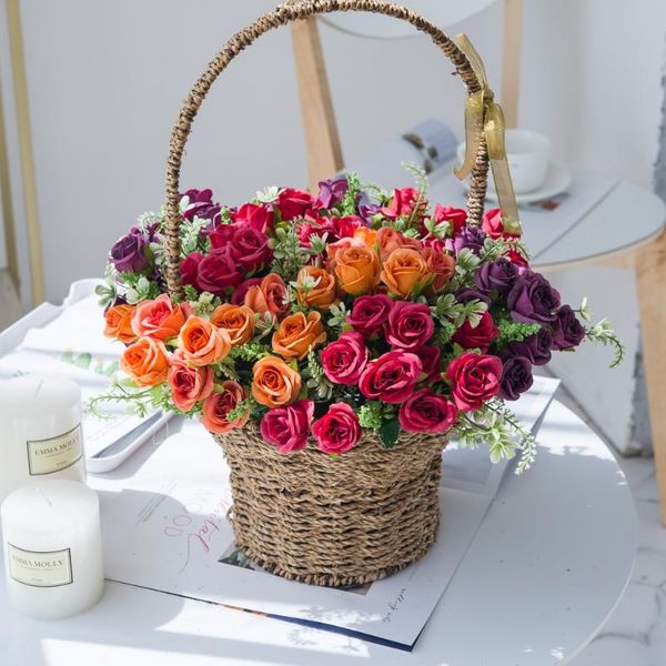 red artificial flowers silk roses wedding decorative vases for home decor bride bouquet accessories craft diy gifts fake plants & wreaths
red artificial flowers silk roses wedding decorative vases for home decor bride bouquet accessories craft diy gifts fake plants & wreaths