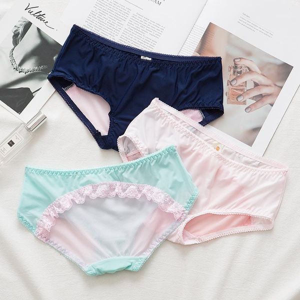 women's panties transparent hollow ice silk girl underwear lace trim low-waist ladies women cute, Black;pink
women's panties transparent hollow ice silk girl underwear lace trim low-waist ladies women cute, Black;pink