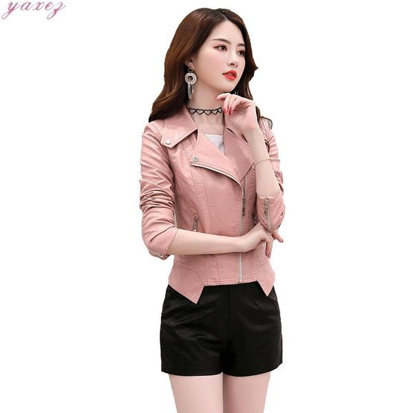women's leather & faux women jacket 2021 spring autumn pink pu coat biker bomber motorcycle outerwear casual black jackets
women's leather & faux women jacket 2021 spring autumn pink pu coat biker bomber motorcycle outerwear casual black jackets