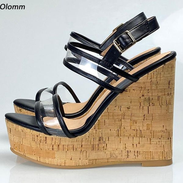 sandals olomm arrival women summer platform buckle wedges heels open toe elegant black casual shoes ladies size 35 47 52
sandals olomm arrival women summer platform buckle wedges heels open toe elegant black casual shoes ladies size 35 47 52