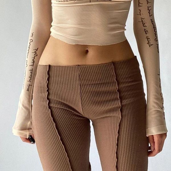 women's pants & capris flare brown y2k style low waist contrast stitch knitted wide leg womens summer bottoms all-match solid, Black;white
women's pants & capris flare brown y2k style low waist contrast stitch knitted wide leg womens summer bottoms all-match solid, Black;white