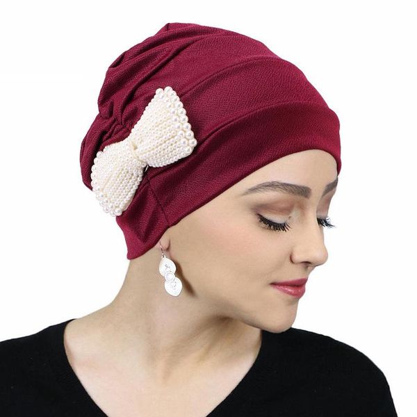 ethnic clothing handmade fashion pearl bow hair wrap scarf solid color flat cap hijabs muslim headband women turban headscarf 2022, Red
ethnic clothing handmade fashion pearl bow hair wrap scarf solid color flat cap hijabs muslim headband women turban headscarf 2022, Red