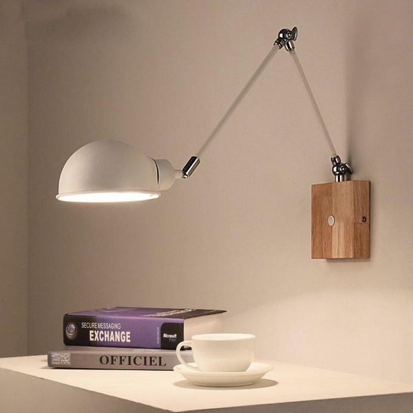 wall lamp nordic modern creative living room bedroom bedside luminaria led solid wood study aisle metal long arm wandlamp
wall lamp nordic modern creative living room bedroom bedside luminaria led solid wood study aisle metal long arm wandlamp