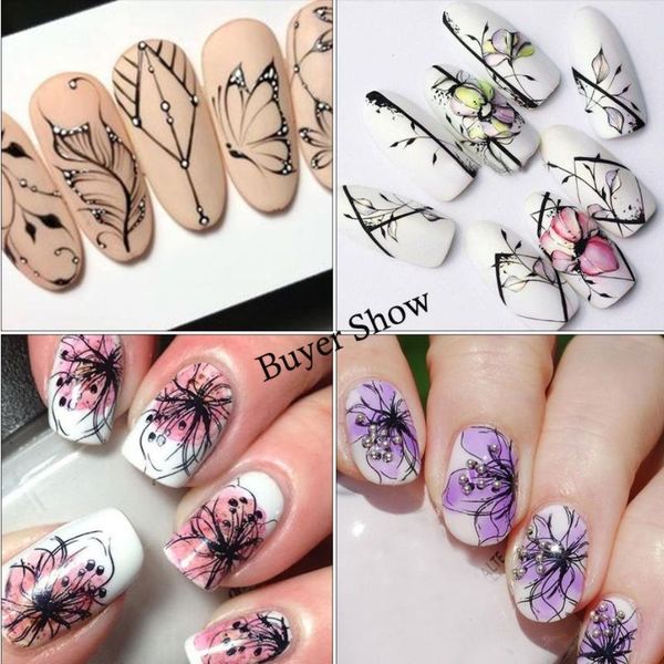 stickers & decals classic nail with black border and flowers decal slider water wraps tool
stickers & decals classic nail with black border and flowers decal slider water wraps tool