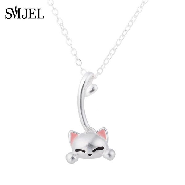 pendant necklaces smjel cat necklace women cute lucky long tail choker collier club gifts for girl syxl130, Silver
pendant necklaces smjel cat necklace women cute lucky long tail choker collier club gifts for girl syxl130, Silver