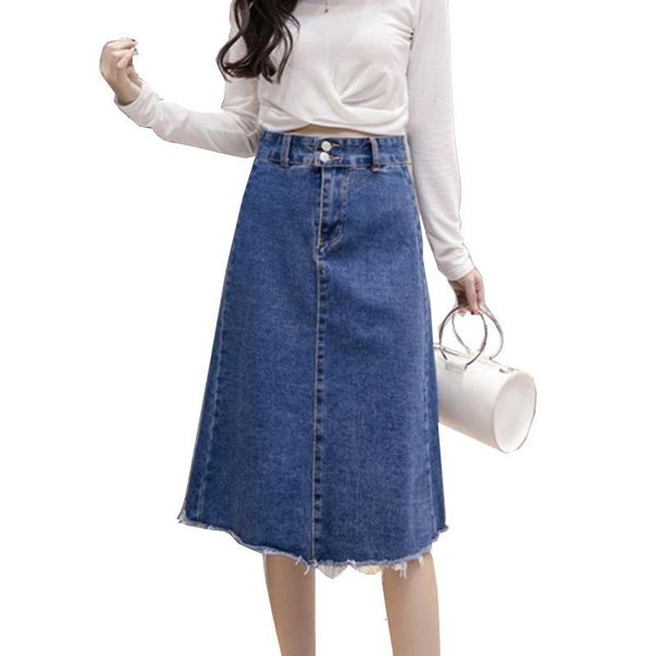skirts summer jeans skirt women high waist irregular edges denim women's midi saia washed falda's casual a -line ym397, Black
skirts summer jeans skirt women high waist irregular edges denim women's midi saia washed falda's casual a -line ym397, Black