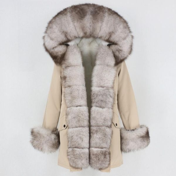 women's fur & faux 2021 waterproof parka real coat winter jacket women natural big collar hood thick warm outerwear detachable fashion, Black
women's fur & faux 2021 waterproof parka real coat winter jacket women natural big collar hood thick warm outerwear detachable fashion, Black