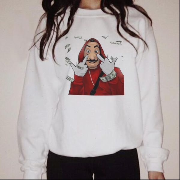 women sweatshirts sweatshirt dali mask money heist the house paper la casa de papel hoody vogue casual long sleeve autumn, Black
women sweatshirts sweatshirt dali mask money heist the house paper la casa de papel hoody vogue casual long sleeve autumn, Black