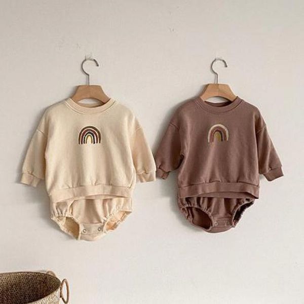 baby boys and girls rainbow clothing set kids casual long sleeve pullover sweatshirt + shorts children clothes sets, White
baby boys and girls rainbow clothing set kids casual long sleeve pullover sweatshirt + shorts children clothes sets, White