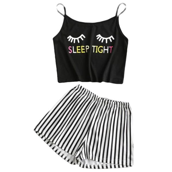women's tracksuits women 2 piece casual sleepwear, eyelash pattern letter printed cami and short pant homewear pajama suits, Gray
women's tracksuits women 2 piece casual sleepwear, eyelash pattern letter printed cami and short pant homewear pajama suits, Gray