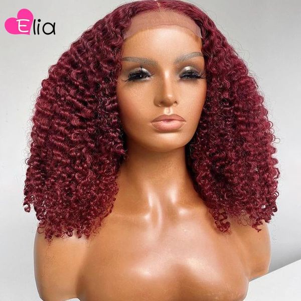 lace wigs elia 99j colored 4x4 closure wig human hair for black women kinky curly short bob remy peruvian 180%, Black;brown
lace wigs elia 99j colored 4x4 closure wig human hair for black women kinky curly short bob remy peruvian 180%, Black;brown
