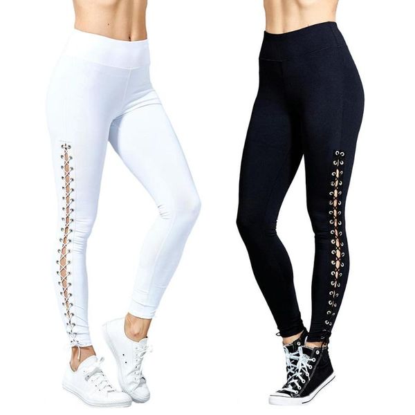 yoga outfits slim sports pants fitness polyester lace-up sweatpants for running, White;red
yoga outfits slim sports pants fitness polyester lace-up sweatpants for running, White;red