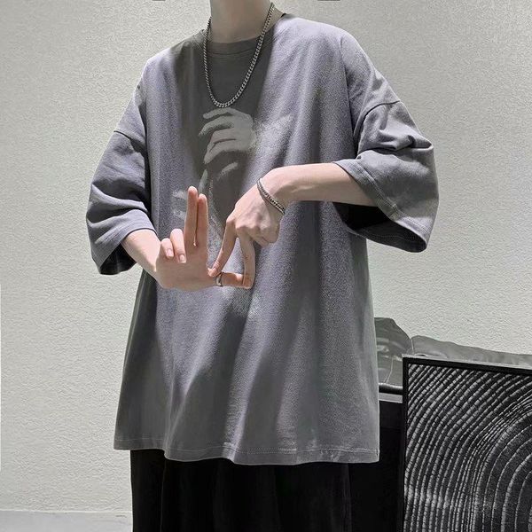 men's t-shirts fashion brand youth trend short sleeve t-shirt round neck slim fit 5 / 6 in korean version, White;black
men's t-shirts fashion brand youth trend short sleeve t-shirt round neck slim fit 5 / 6 in korean version, White;black