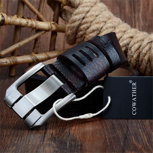 cowather 2021 quality cow genuine luxury leather men belts for men strap male pin buckle big size 100-130cm 3.8 width qsk001, Black;brown
cowather 2021 quality cow genuine luxury leather men belts for men strap male pin buckle big size 100-130cm 3.8 width qsk001, Black;brown