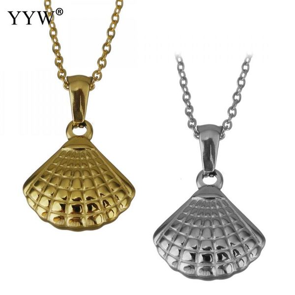 pendant necklaces classical sea shell pendants stainless steel jewelry necklace oval chain 17.5inch for men women anniversary gift, Silver
pendant necklaces classical sea shell pendants stainless steel jewelry necklace oval chain 17.5inch for men women anniversary gift, Silver