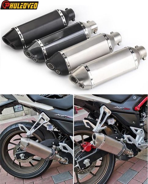 motorcycle exhaust system universal id:51mm l:370mm muffler escape demper tailpipe carbon fiber look for nvx155 xmax300 mt07
motorcycle exhaust system universal id:51mm l:370mm muffler escape demper tailpipe carbon fiber look for nvx155 xmax300 mt07