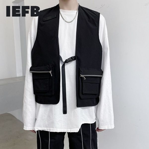 iefb /men's wear fashion dark personality tactical function style all-match fashion men's and women's vest a261-3981-p60 2105, Black;white
iefb /men's wear fashion dark personality tactical function style all-match fashion men's and women's vest a261-3981-p60 2105, Black;white