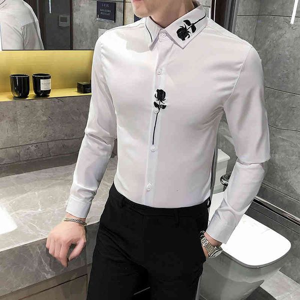 men's casual shirts plus size for fashion clothes 2022 streetwear flower embroidery long sleeve shirt all match blouse homme 4xl qoyc, White;black
men's casual shirts plus size for fashion clothes 2022 streetwear flower embroidery long sleeve shirt all match blouse homme 4xl qoyc, White;black
