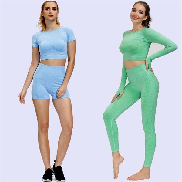 women seamless yoga sets fitness sports suits gym clothing tracksuit high waist leggings summer workout sweatshirt 210802, Gray
women seamless yoga sets fitness sports suits gym clothing tracksuit high waist leggings summer workout sweatshirt 210802, Gray