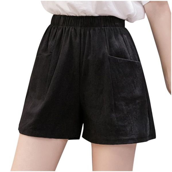 women's shorts jaycosin high waist linen loose short woman summer plus size casual thin wide leg, White;black
women's shorts jaycosin high waist linen loose short woman summer plus size casual thin wide leg, White;black